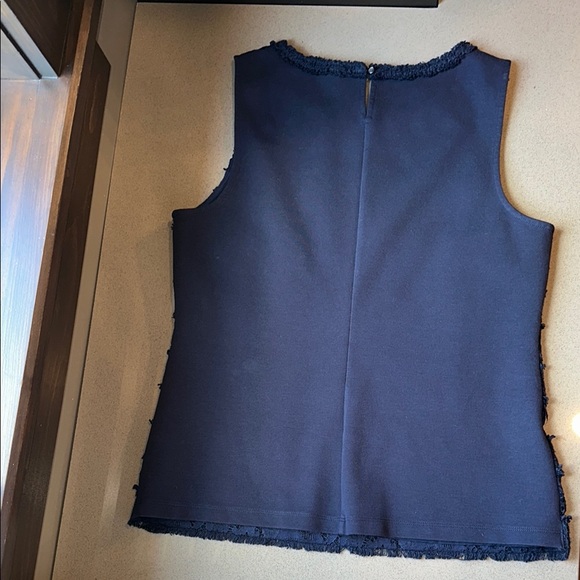 J. Crew Ruffled Blue Tank Top - Picture 2 of 5